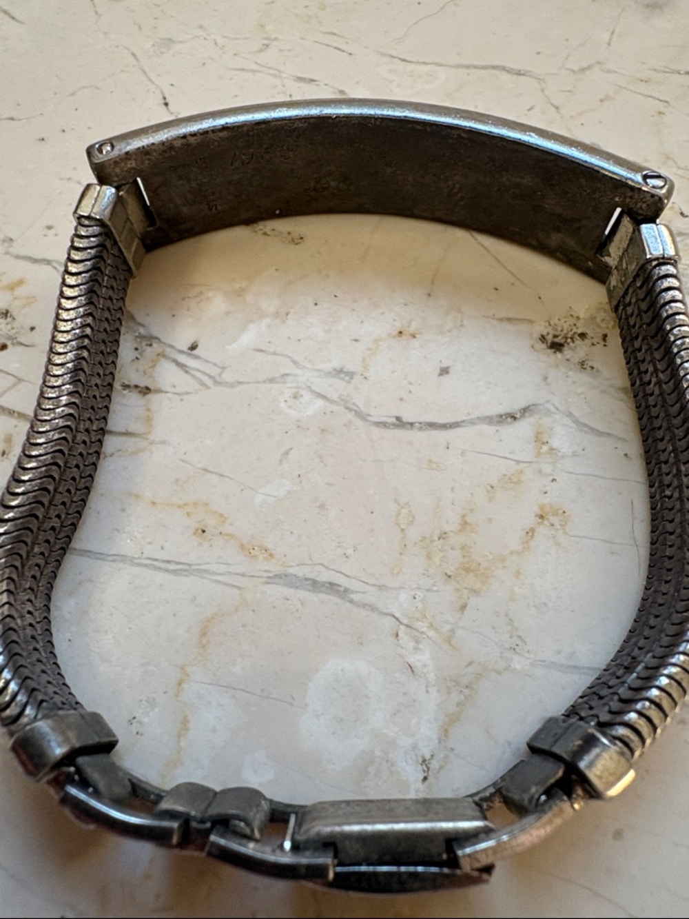 Personalized Silver Men’s ID Bracelet - can be repurposed - Picture 3 of 3